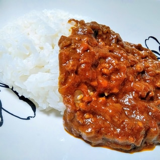 時短！市販のミートソースでキーマカレー